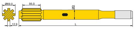 Striking Bar Tamrock T45